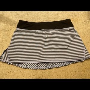 Purple black and gray lulu mini skirt